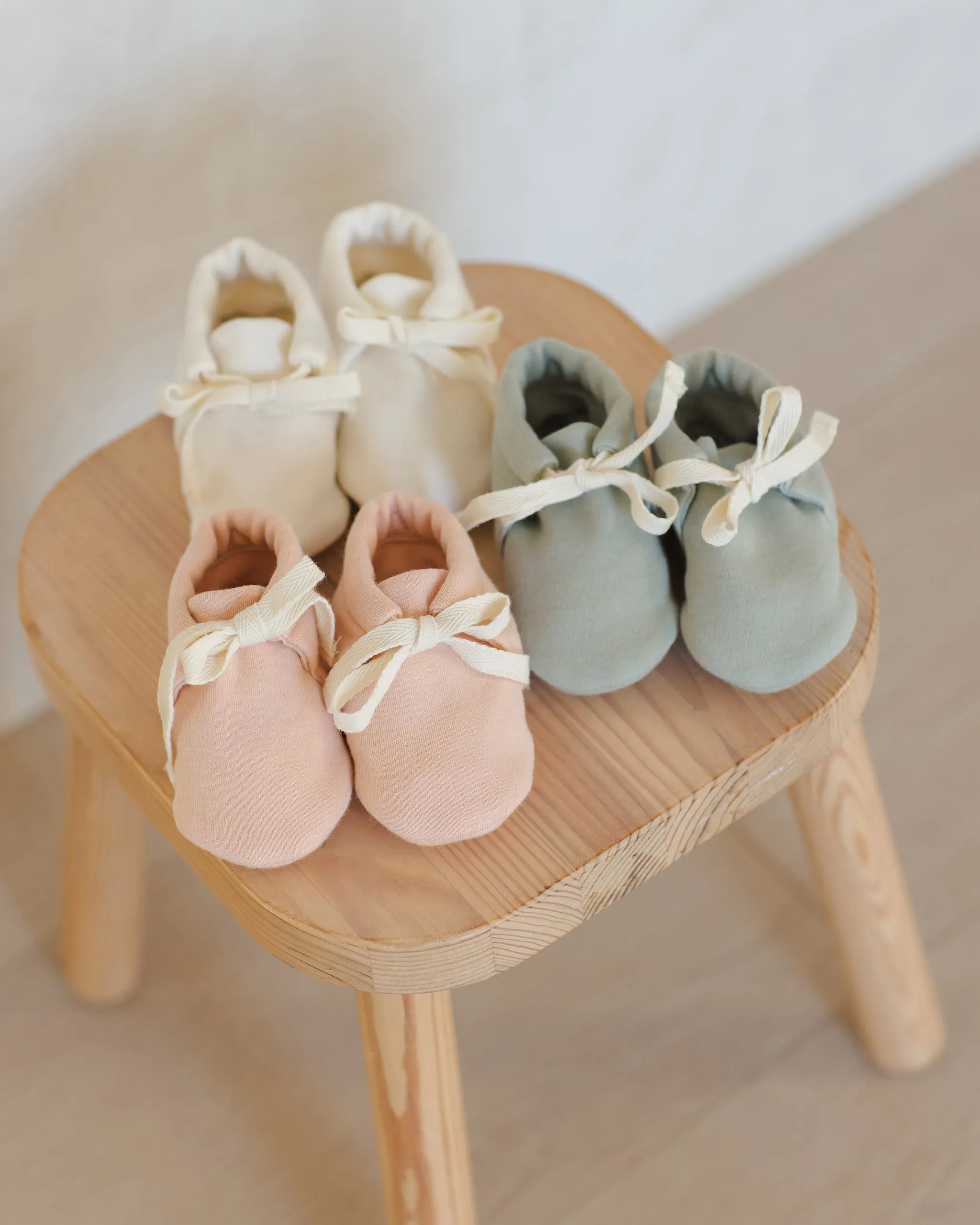 -Baby Booties || Natural-