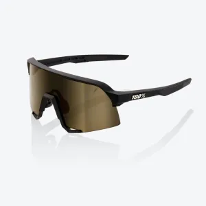 100% S3 - Soft Tact Black - Soft Gold Lens