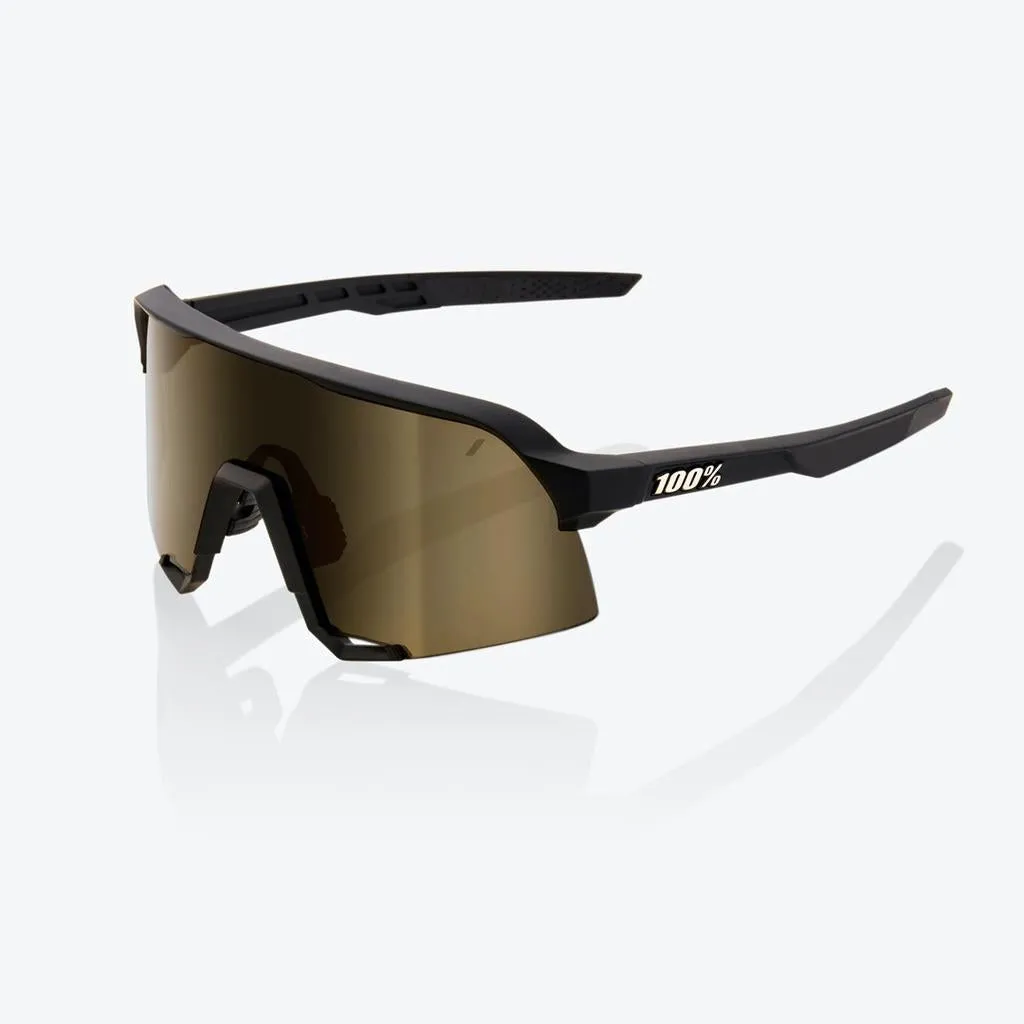 100% S3 - Soft Tact Black - Soft Gold Lens