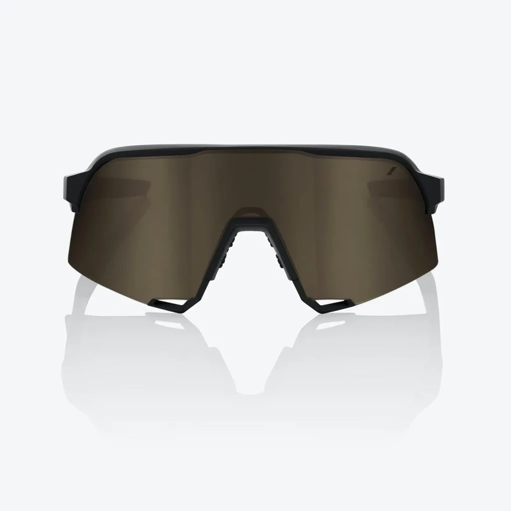 100% S3 - Soft Tact Black - Soft Gold Lens
