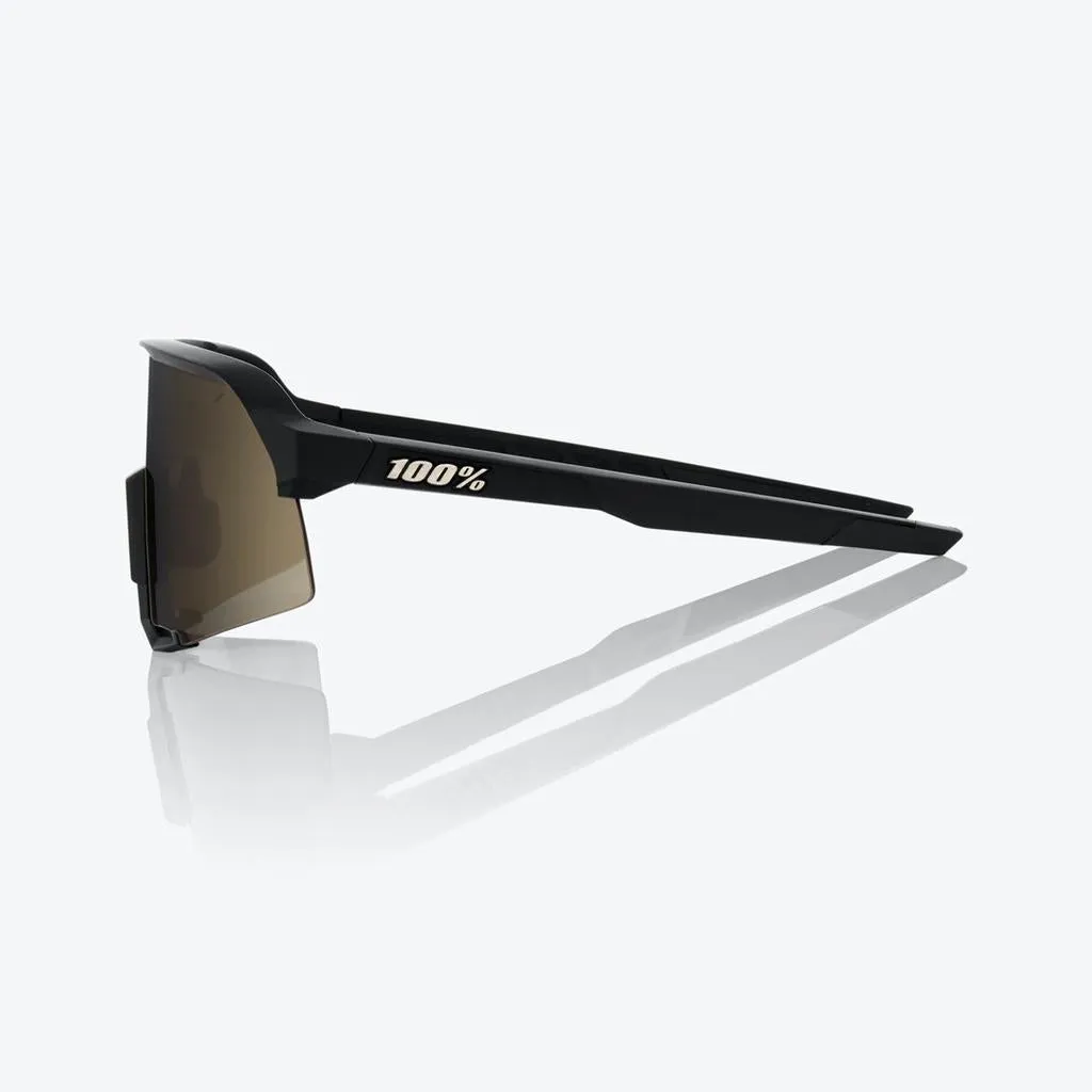 100% S3 - Soft Tact Black - Soft Gold Lens