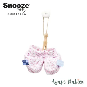 [2 Pack] Snoozebaby Booties Mosaic Powder Pink