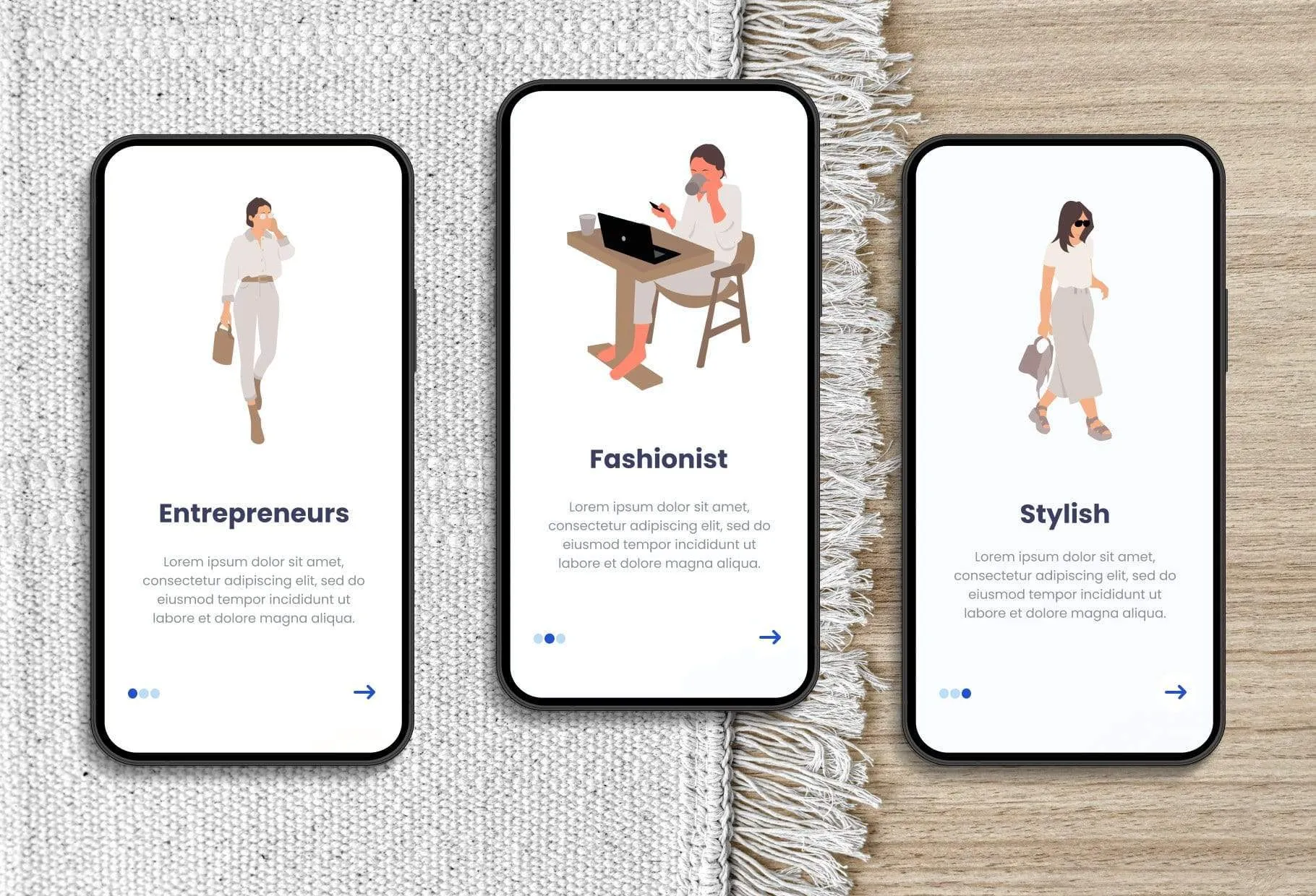 20 Unique Female Everyday Illustrations Fully Editable in Canva