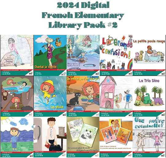 2023 <u>Digital</u> French Elementary Library Pack #2 - eReaders for Ages 8-12 (1 year)