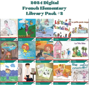 2023 <u>Digital</u> French Elementary Library Pack #2 - eReaders for Ages 8-12 (1 year)