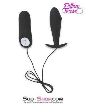 6801M      12 Function Vibrating Silicone Penis Head Shaped Anal Plug - LAST CHANCE - Final Closeout!