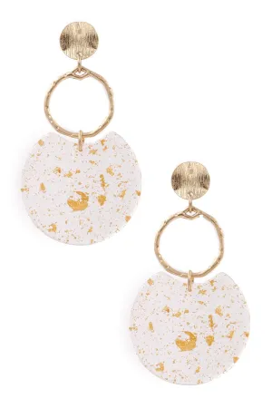 Acrylic Foil Drop Earrings