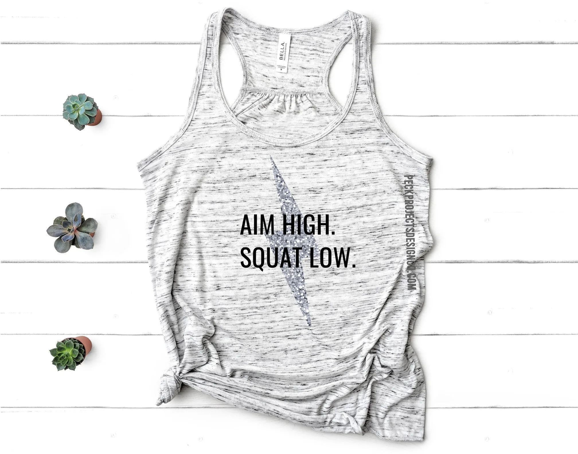 Aim High Squat Low Tank