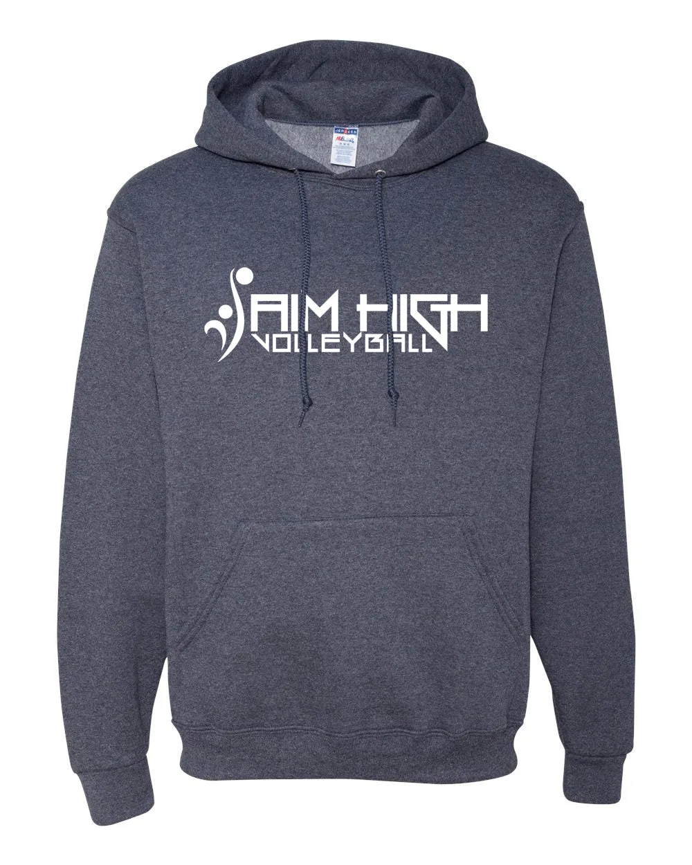 AIM HIGH VOLLEYBALL Jerzees hoodie Heathered Navy