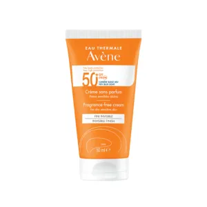 Avene fragrance-free sunscreen invisible finish cream for dry sensitive skin 50ml