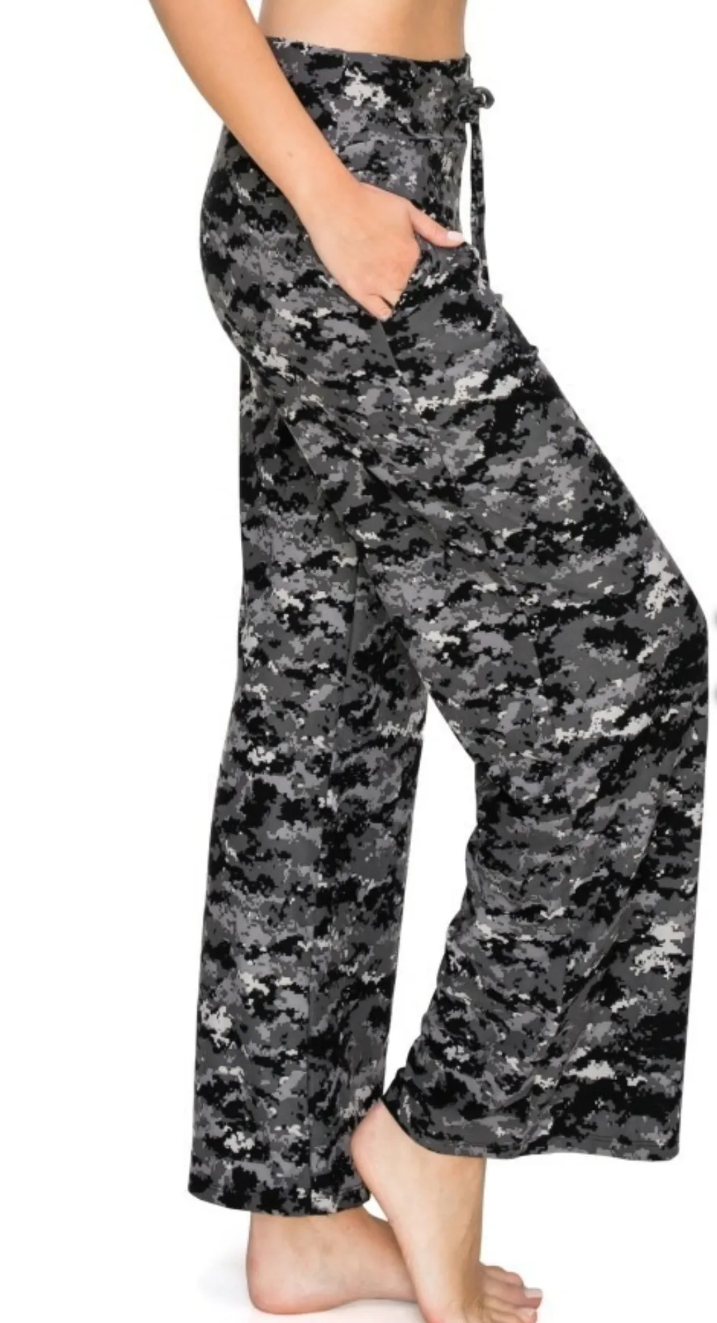 Black/Grey/White Camo Lounge/Sleep Pant
