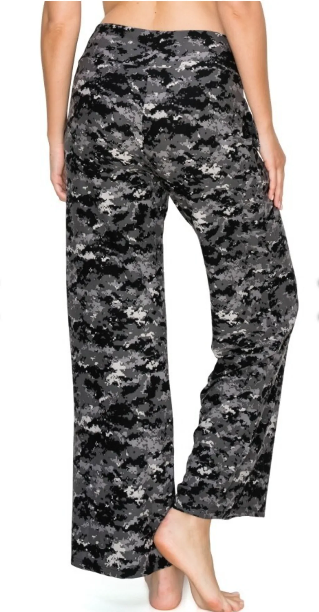 Black/Grey/White Camo Lounge/Sleep Pant
