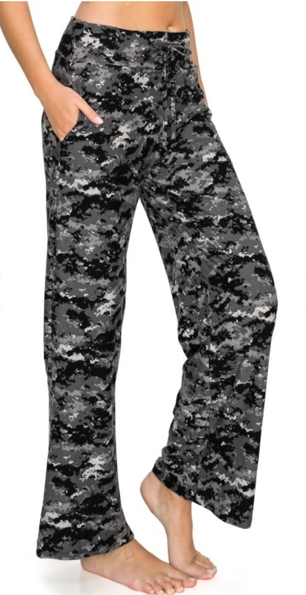 Black/Grey/White Camo Lounge/Sleep Pant