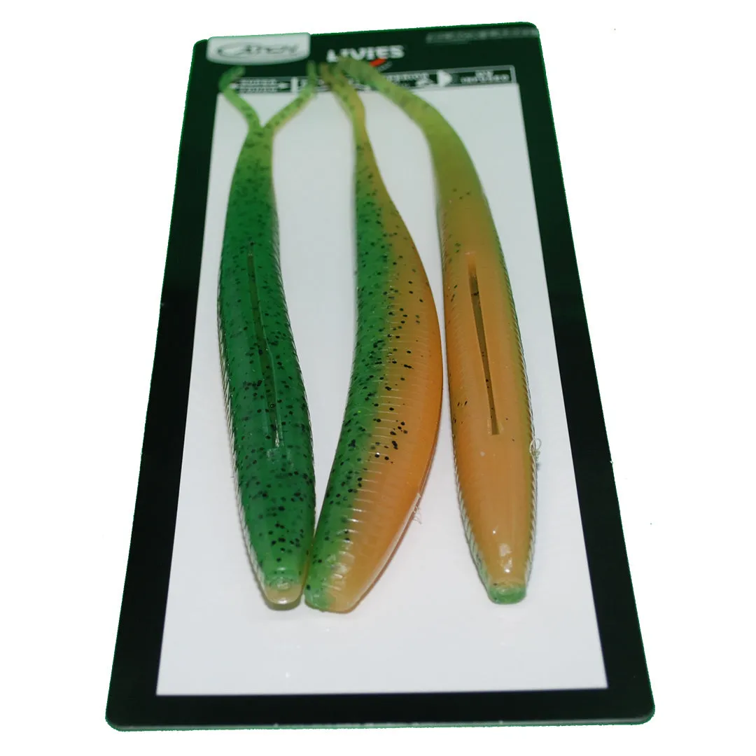 Catch 10" Black Label Livies Softbait Caipirinha UV   Glow 3 Pack