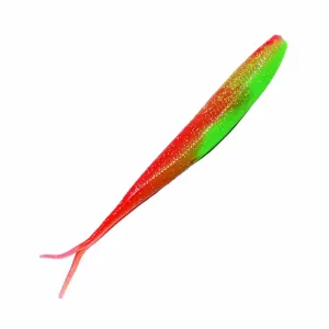 Catch Black Label Livies Softbait 5 or 7" Jerkshad - Green Red Reaper