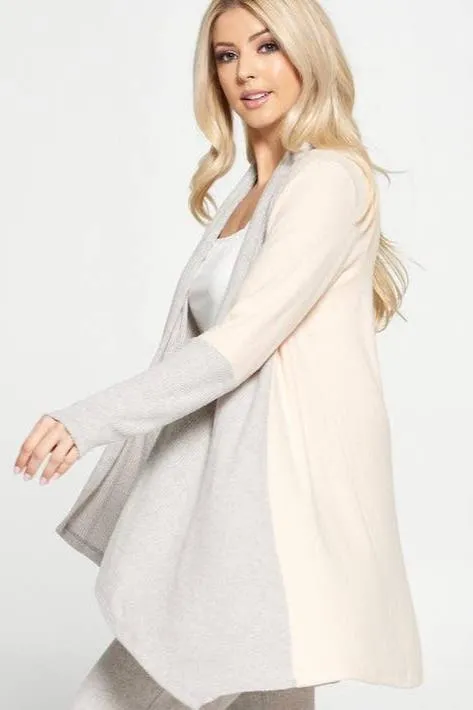 CG Open Rib Draped Cardigan. Fall Clearance!