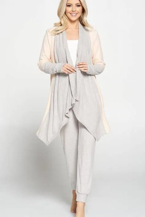 CG Open Rib Draped Cardigan. Fall Clearance!