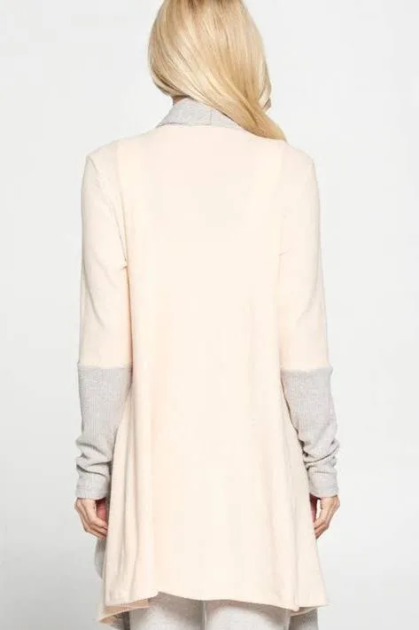 CG Open Rib Draped Cardigan. Fall Clearance!
