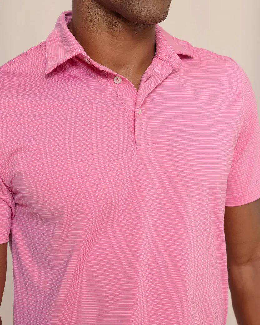 Claxton Stripe Polo (Very Berry)