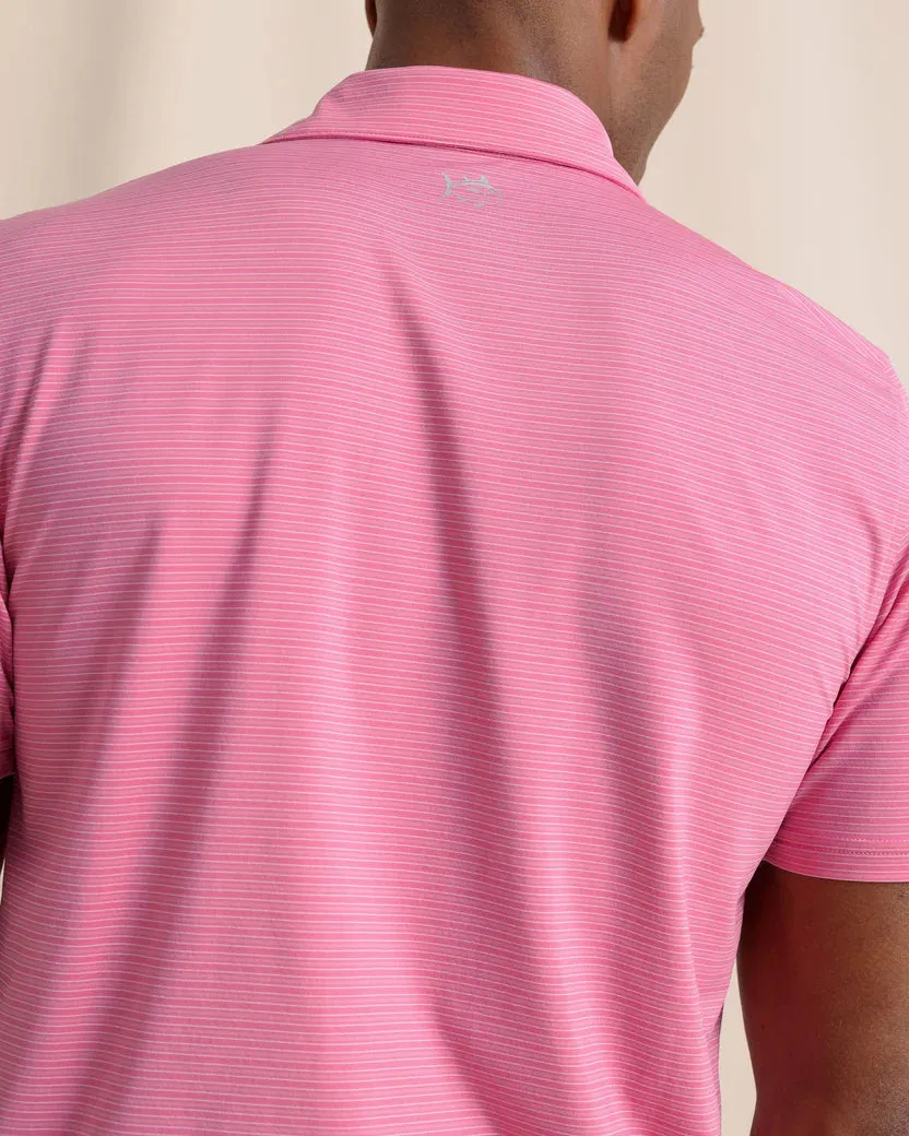 Claxton Stripe Polo (Very Berry)