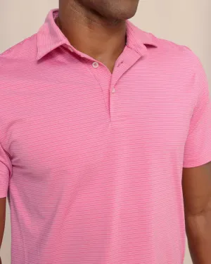 Claxton Stripe Polo (Very Berry)