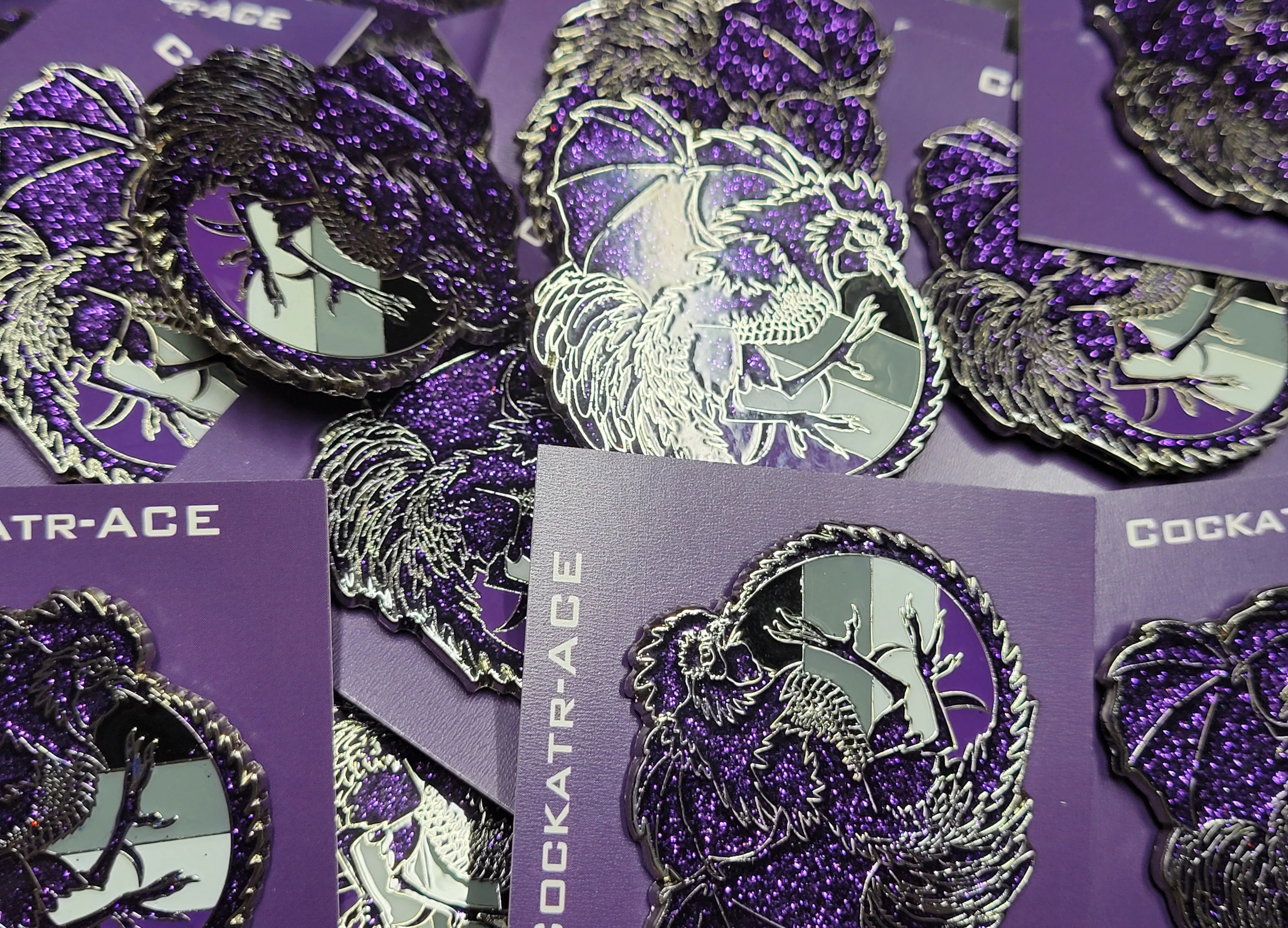 Cockatr-ACE Pride Pin