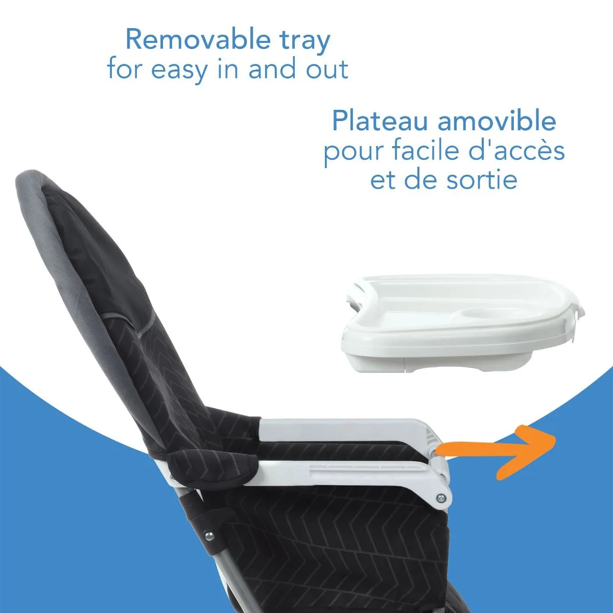 Cosco Simple Fold Highchair- Black Arrow