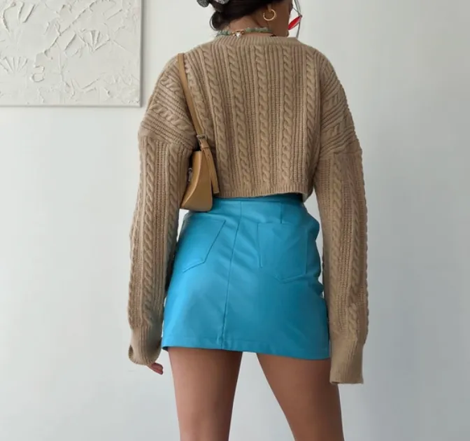 Crewneck Cropped Sweater