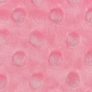 Cuddle Minky Dimple Dot Paris Pink Fabric
