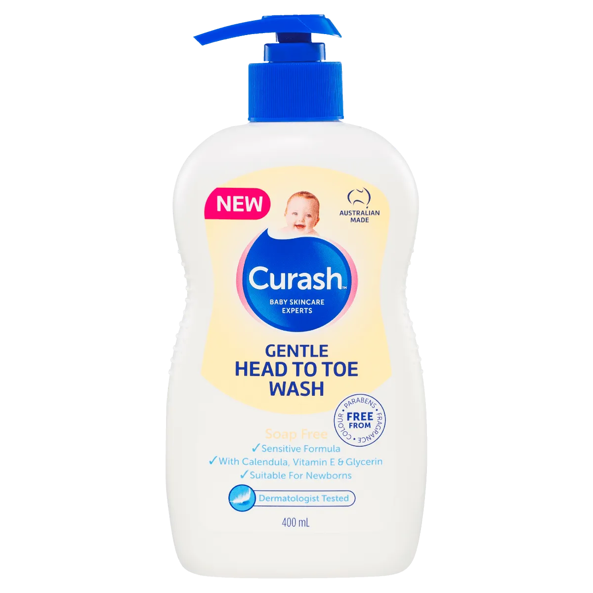 Curash Gentle Head to Toe Wash 400mL