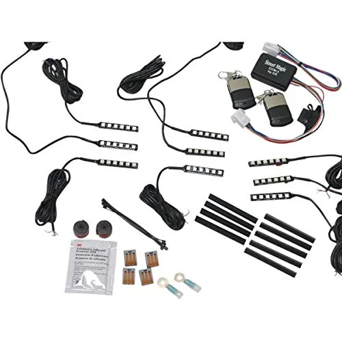 Custom Dynamics TMWK3BM6 Magical Wizard Sport Bike Light Kit with Bluetooth Color Command 5 Module