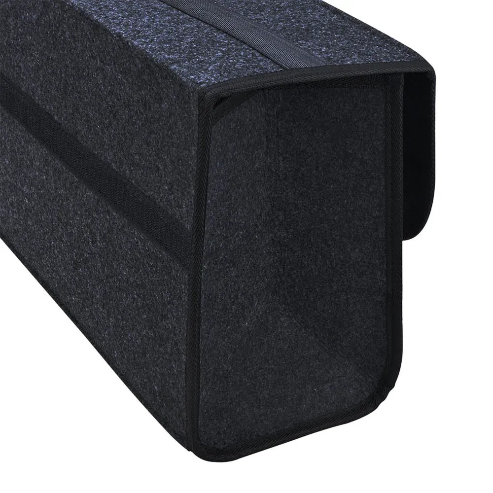 Custom Text For Soft Felt Car Bag Organizer, Compatible with All Cars, Folding Car Storage Box Non Slip Fireproof Car Trunk Organizer RA12990