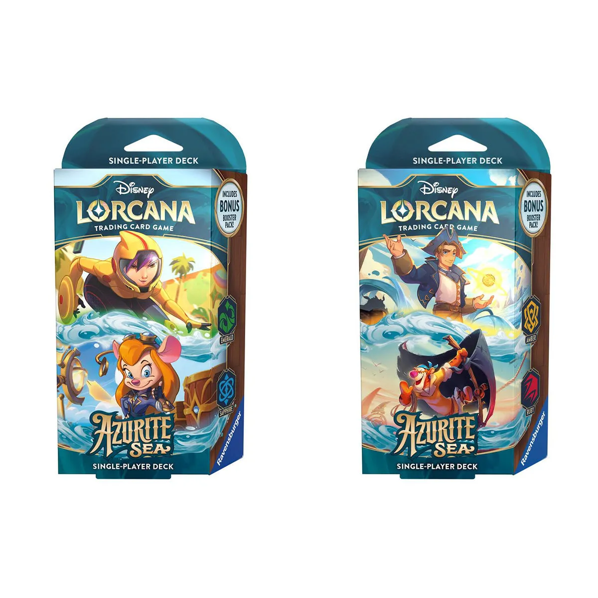 Disney Lorcana TCG Series 6 Azurite Sea Starter Deck (Pair)