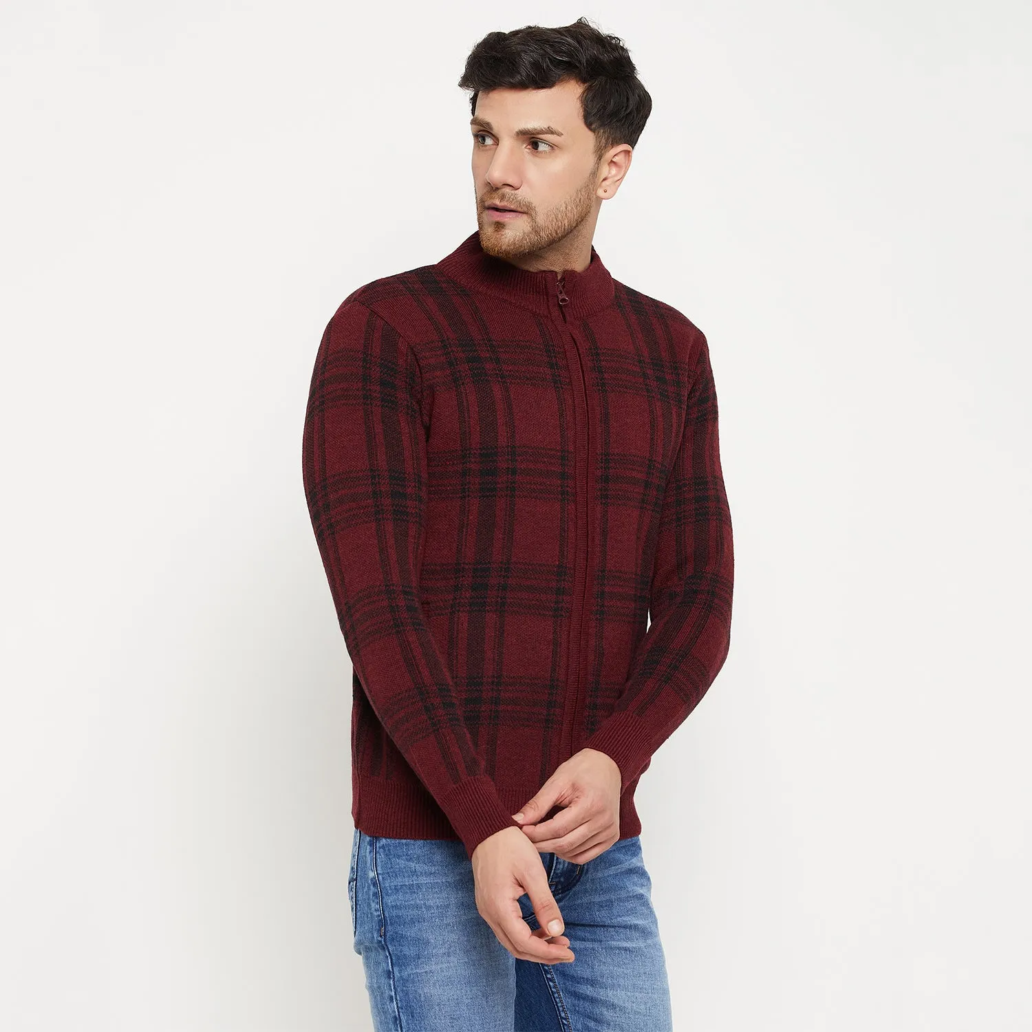 Duke Stardust Men Full Sleeve Zipper Cardigan (SDS2154)