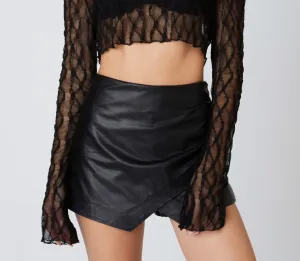 Envelope Ruched Mini Skort