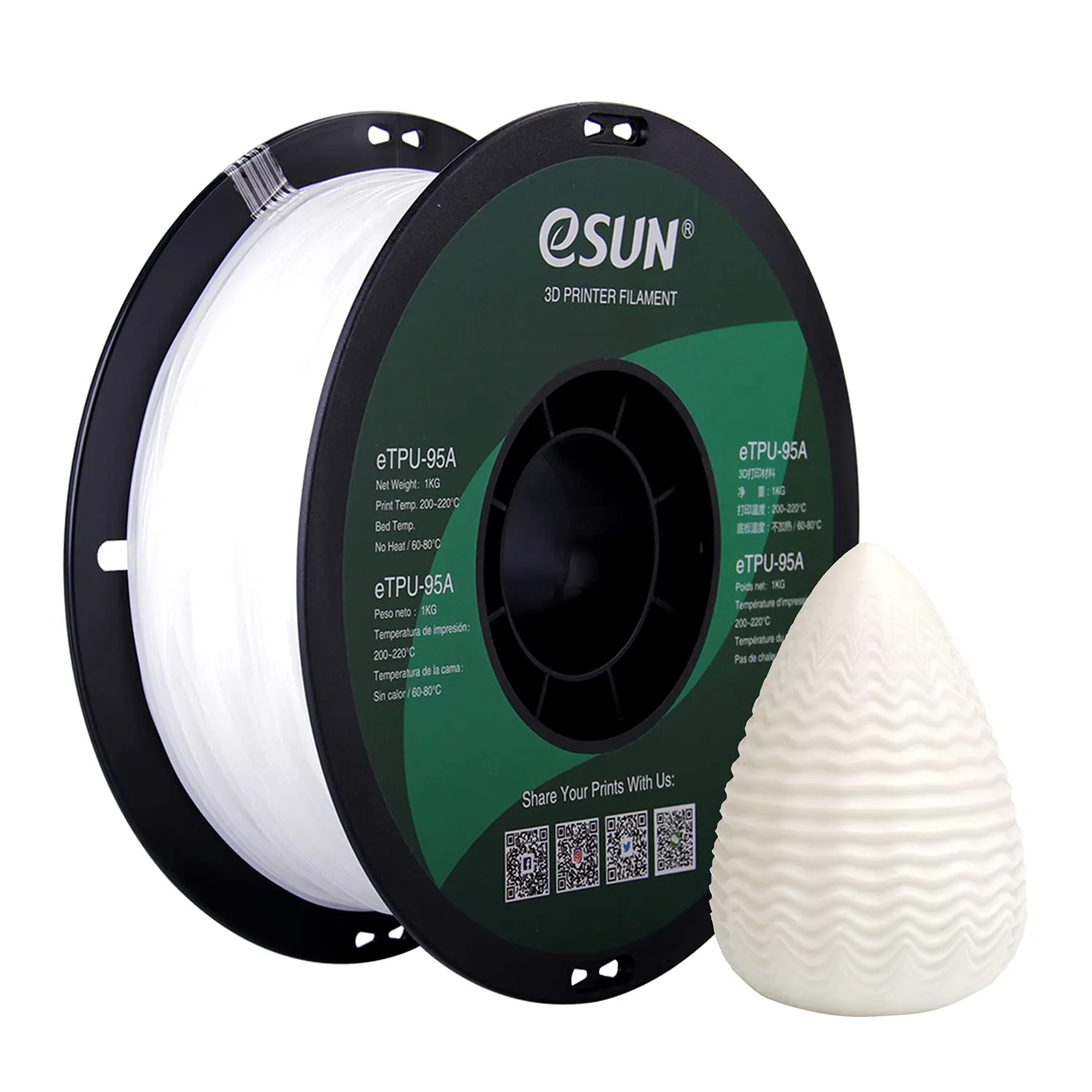 eSUN TPU 95A Flexible Filament 1.75mm Wholesale Case