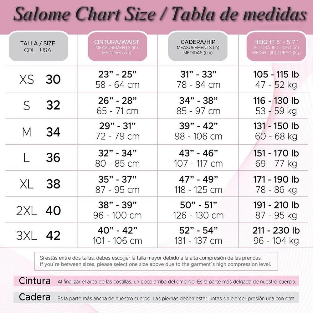 Faja Salome 0331-C Strapless Short Invisible High Shooting Lift - Comfort Line