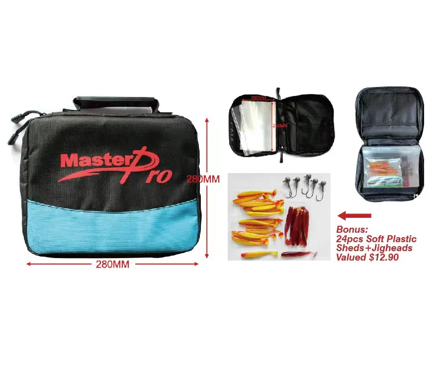 Fishing Soft Plastic Wallet   Soft Plastic Bundle Kit A Fishing Tackle Hooks