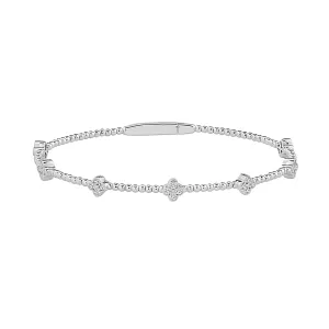 Flexie Diamond Bangle 3/8 ct tw 14k White Gold
