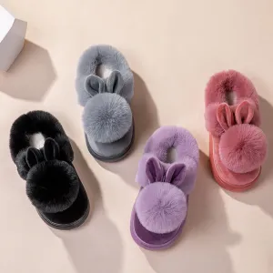 Fluffy Bunny Ear Slippers – Soft, Stylish & Super Cozy!