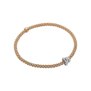 Fope Prima Flex'it bracelet with diamond pave'