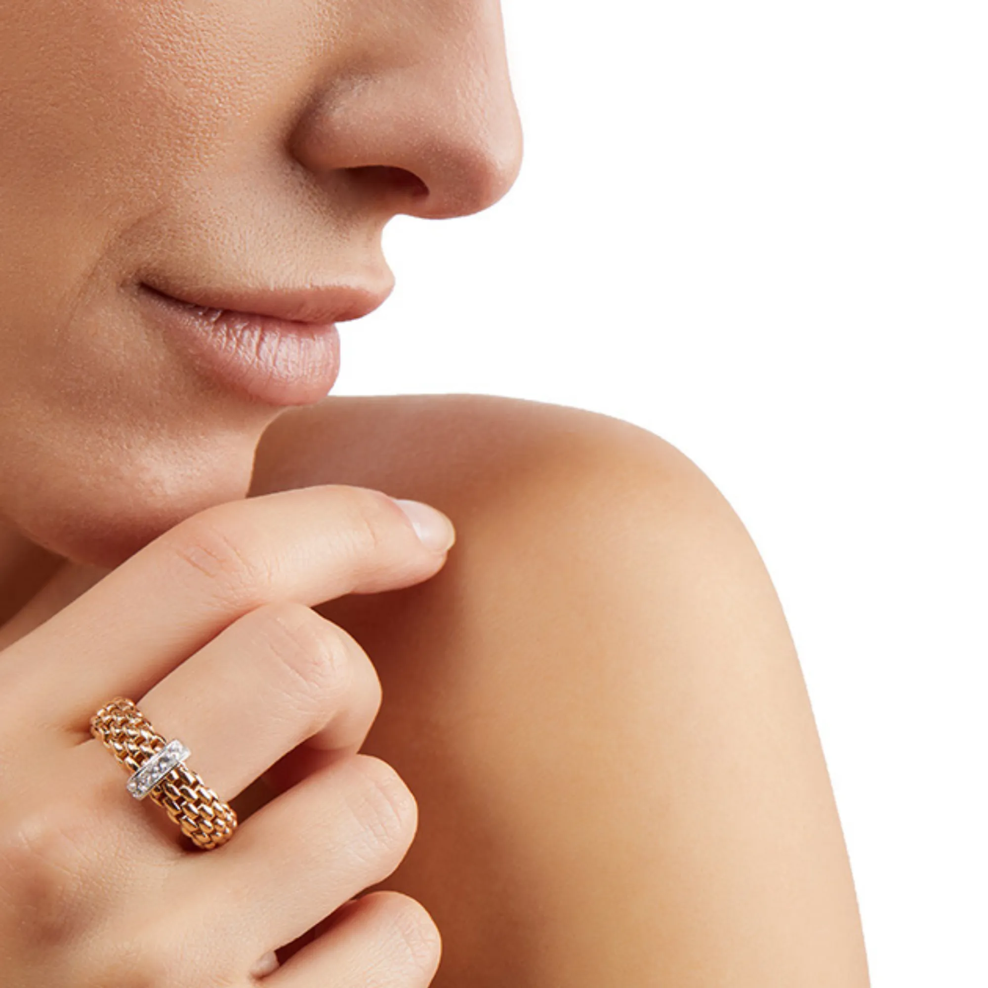 Fope Vendome Flex'it ring with diamonds