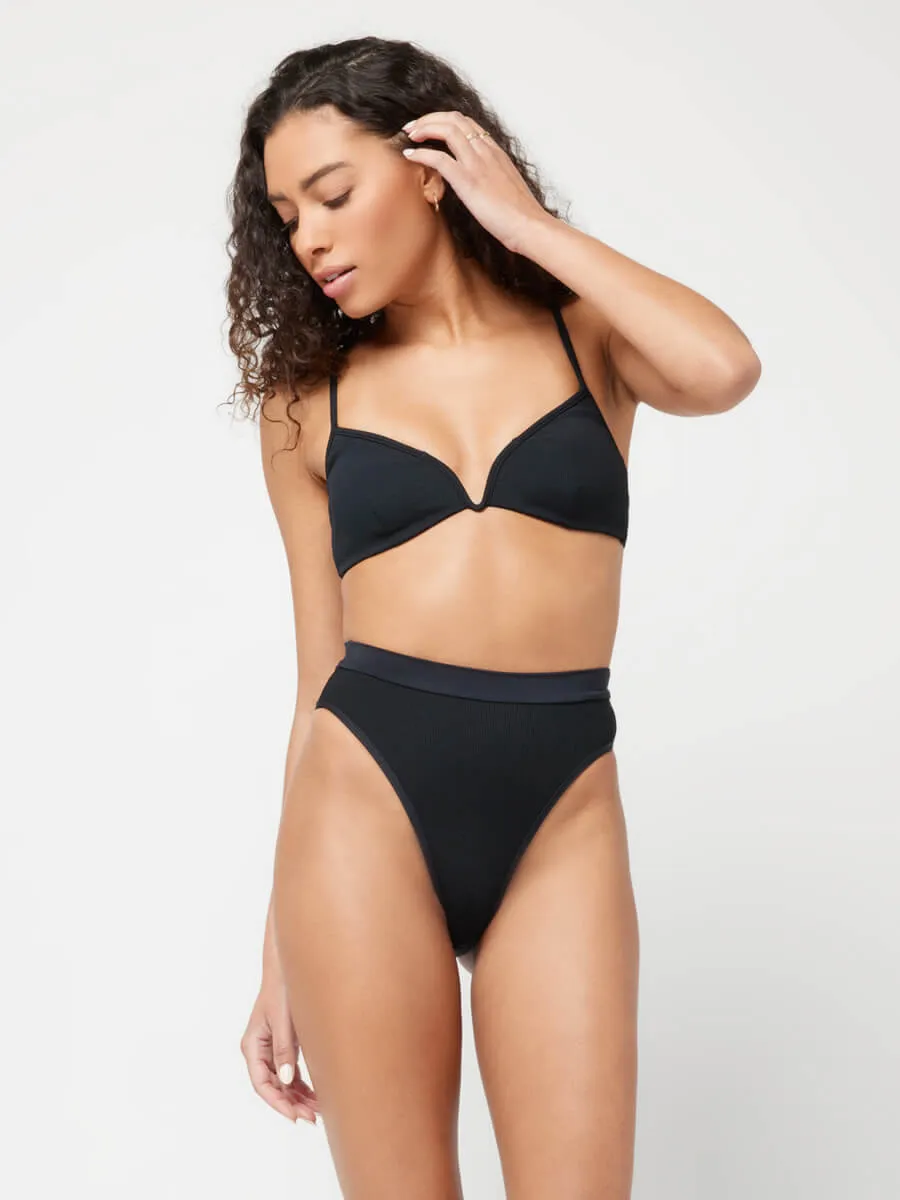 Frenchi High Waist Bottom Black