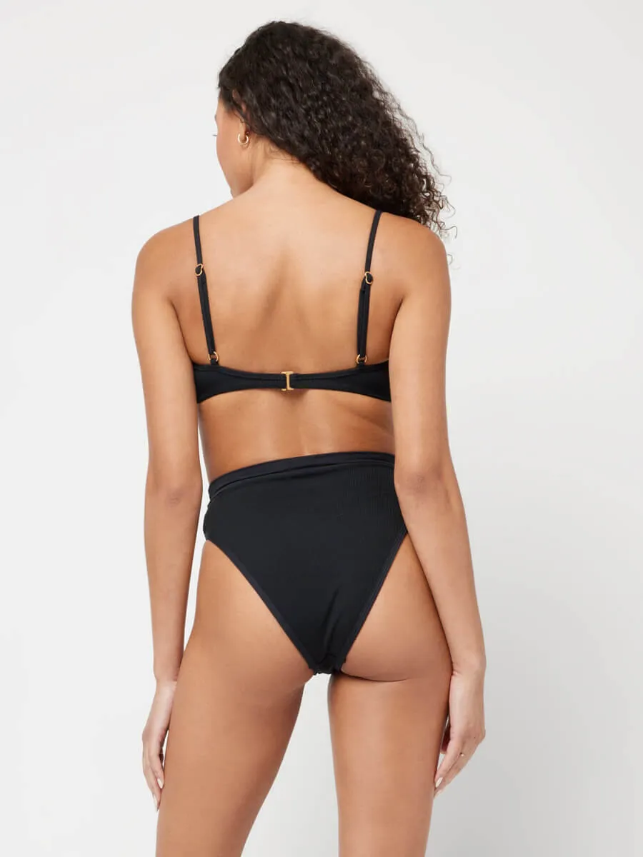 Frenchi High Waist Bottom Black