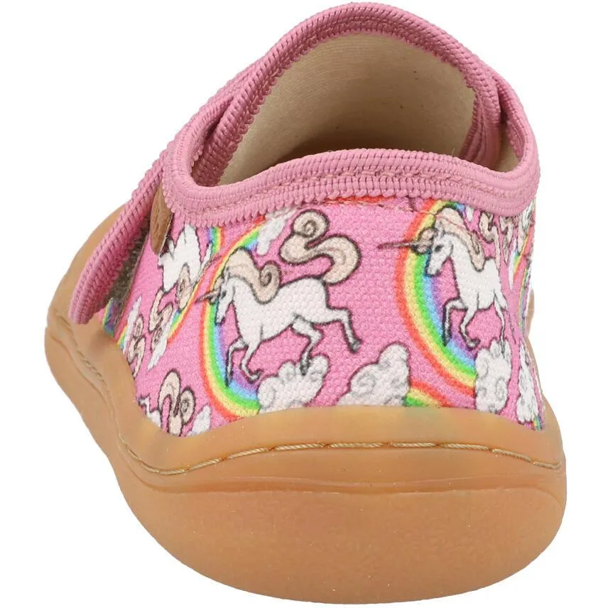 Froddo Barefoot Pink Canvas Slippers