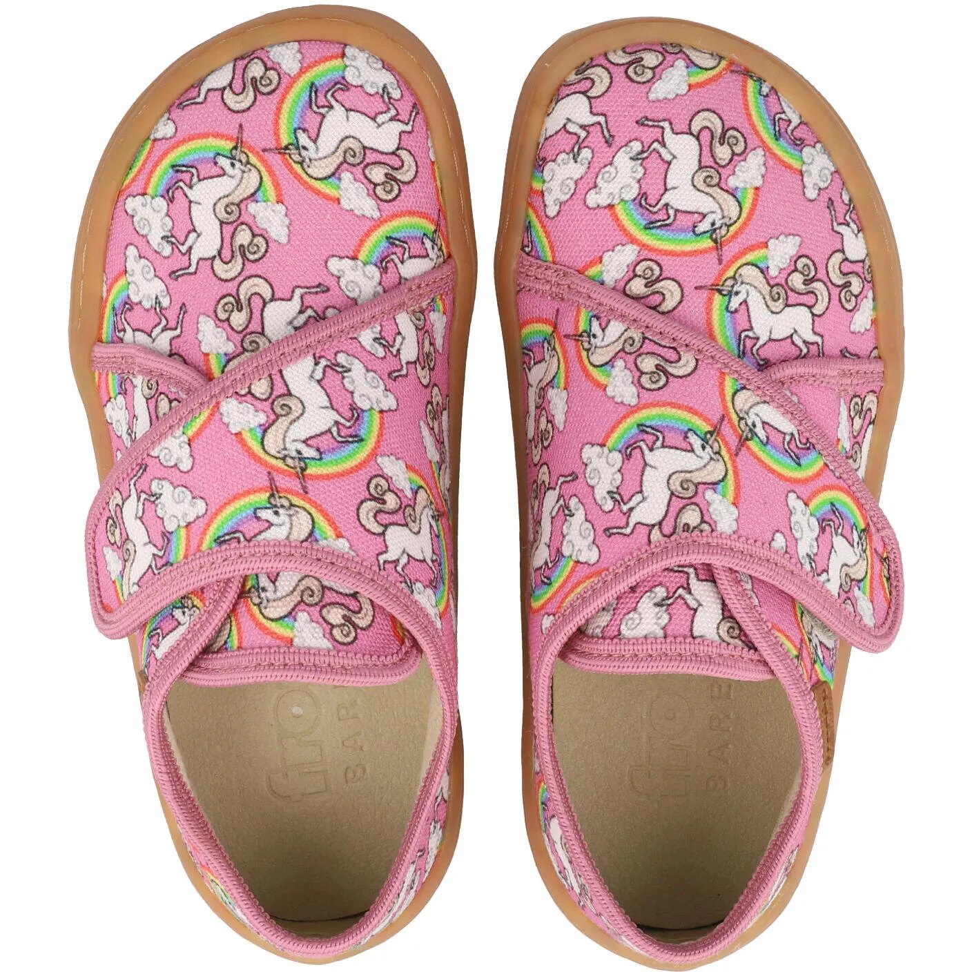 Froddo Barefoot Pink Canvas Slippers