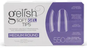Gelish - Full Cover Soft Gel Tips - Medium Round 550pc