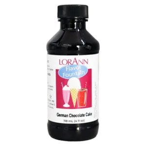 German Chocolate Flavor Fountain - 4 oz. - 32 oz. - Ice Cream and Beverage Flavors - LorAnn Oils - Canadian Distribution