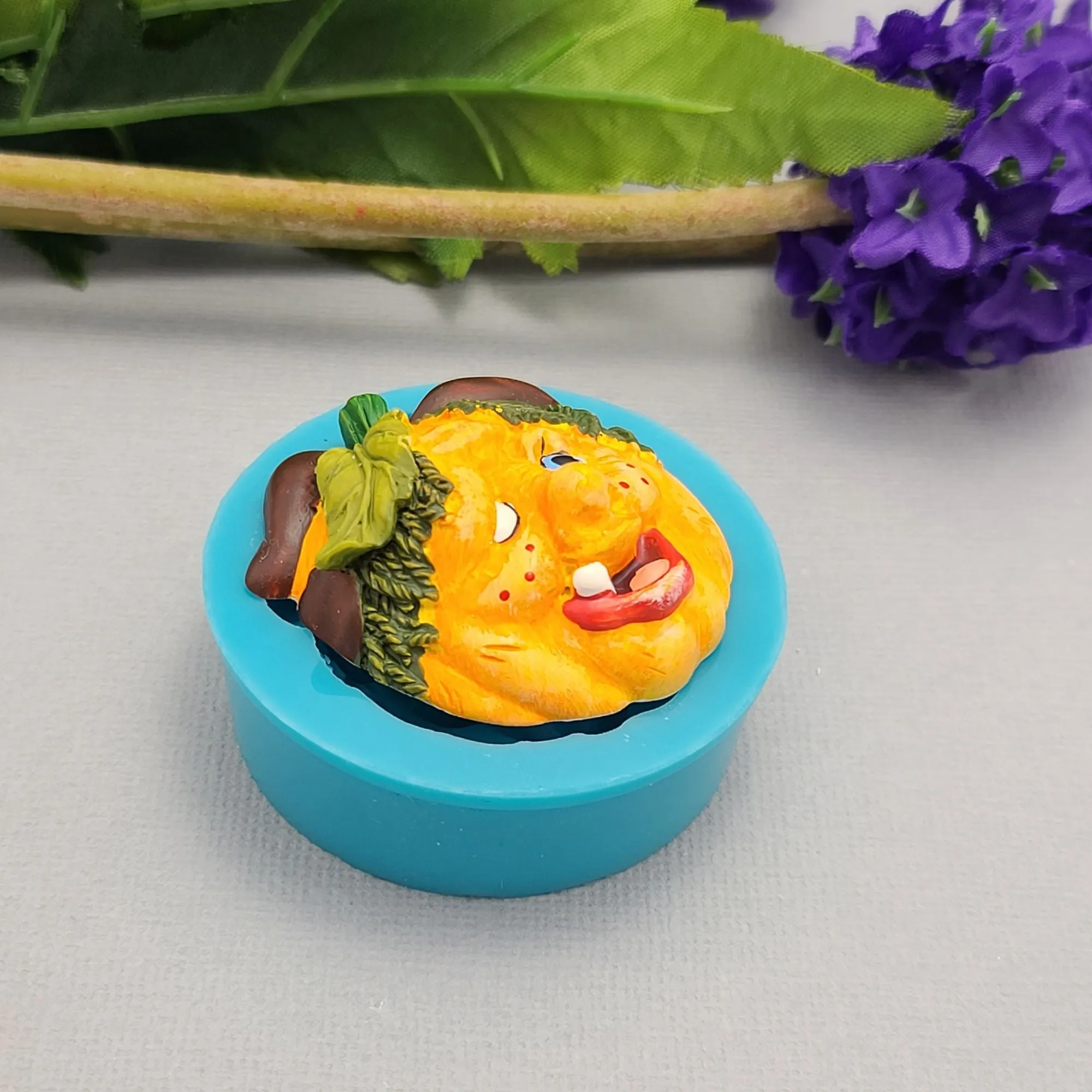 Ghoul Jack O’Lantern Pumpkin Halloween Silicone Mold Resin Polymer Clay.