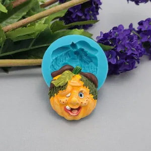 Ghoul Jack O’Lantern Pumpkin Halloween Silicone Mold Resin Polymer Clay.